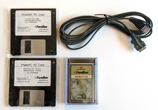 Farallon PCMCIA EtherMac Ethernet PC Card Macintosh PowerBook +Cable picture