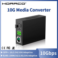 HORACO LG-10GE-XS 10G SFP+ to RJ45 Media Converter 10Gbps Transceiver picture