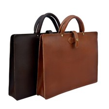 Resistance 16x12 Inches Unisex Leather MacBook Leather Bag Laptop Briefcase picture