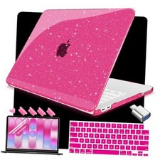 Glitter Case for MacBook Neo 13 inch Case 2026 (A18 Pro) Glitter Rose Pink picture
