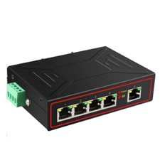 5 Ports Industrial Ethernet Switch 10/100/1000Mbps Gigabit Network DIN Rail Type picture