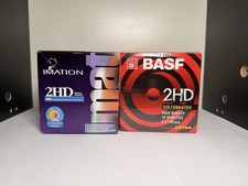 Imation + BASF 3.5 Floppy Disks 2HD Diskettes IBM/DOS Formatted 25 + 10 Pack picture
