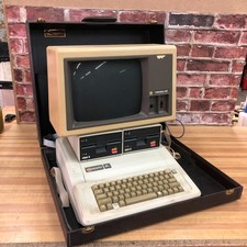 Apple IIe Computer - Complete w/Disk Drives & CRT Monitor in Original Case WORKS picture