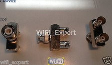 1 x BNC Male to Two BNC Female jack Triple Y in Series Adapter Connector 3 Way A picture