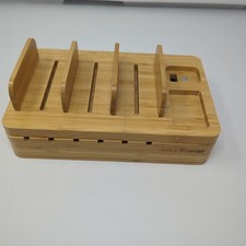 Juicy Power Universal Bamboo Charging Station Dock Organizer for Multiple Device picture
