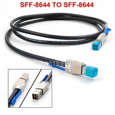 12GBs SFF-8644 to SFF-8644 Mini SAS HD Cable For Dell 0GYK61 MD1420 MD3420 6.6FT picture