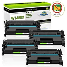 4PK No Chip 148X W1480X Toner Cartridge for HP LaserJet Pro 4001n MFP 4101fdw picture