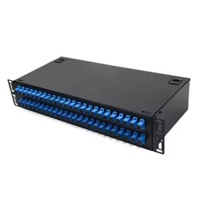 48 Port Rack Mounted Fiber Optic Patch Panel ODF with 48pcs or 96core SC adapter picture