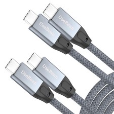 UseBean USB C to C Cable 15ft 2Pack, Long USB-C 3.2 Gen 15FT(2PACK), Gray  picture