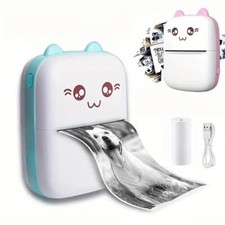 Mini Cat Portable Thermal Printer Print Photo Pocket Thermal Label Printer picture