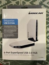 IOGEAR 6 Port Superspeed USB 3.0 Hub Charge Sync USB Devices 2.0 & 1.1 Computer picture
