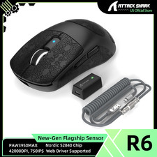 ATTACK SHARK R6PRO LIGHTSPEED Wireless Gaming Mouse With C01PRO Coiled Cable picture