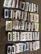 Vintage Lot of 50 Computer Program Cassette Tapes – TRS-80, Data, Software picture