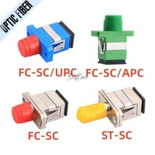 25Pcs SC to FC ST UPC/APC Fiber Optic Coupler Fiber Optical Connector Adapter picture