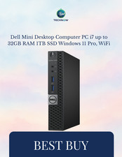 Dell Mini Desktop Computer PC i7 up to 16GB RAM 1TB SSD  Windows 11 Pro, WiFi picture