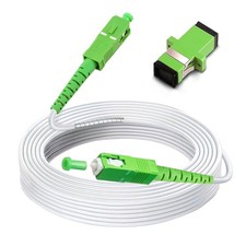 50ft (15 Meters) SC/APC to SC/APC Fiber Optic Internet Cable, Armored Single ... picture