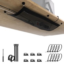 Under Desk Cable Management Tray - Wire Organizer Net for Tidy Cords & Cables picture