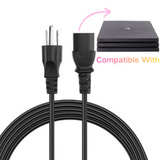 UL AC Power Cord Fit for Sony PS4 Pro older models CUH-7015 / CUH-7115 picture