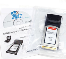 Adaptec AUA1420 2Port USB 20 CardBus Adapter Laptop Notebook PC Card G2U picture