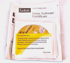 New Sealed Vintage Lotus Domino License Pack Software Certificate with CDs. picture