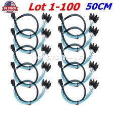 Lot Mini SAS SFF-8643 Target to 4 SATA Host Hard Disk Data Serve Raid Cable 0.5m picture