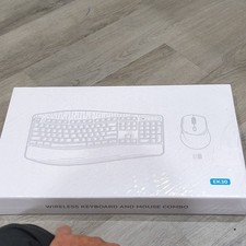 Wireless Keyboard and Mouse Combo EK30, Ergonomic, Black, QWERTY, English Layout picture