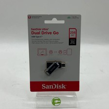 New SanDisk Dual Drive Go 256GB 400MB/s USB-A/USB-C Flash Drive FHD picture