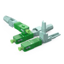 100Pcs SC APC Fiber Quick Fast Connector For Drop Cable FTTH Field Assembly picture