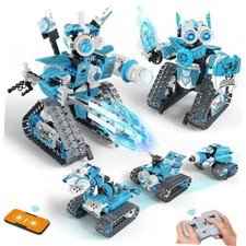 5-in-1 STEM RC Robot Building Kit - 408PCS, Gift for Boys Ages 8-13 | 5IN1 picture