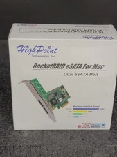 New HighPoint RocketRAID 2314 PCIe X4 Raid Controller 2x eSATA External Port Mac picture