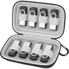 ALKOO Flash Drive Case USB Storage Case, Thumb Drive Holder, Holds 8, Black picture