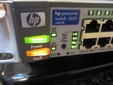 HP Procurve 2650 J4899B 48Port Managed Network Switch w/PWRCord & Ears - WORKS picture