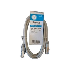 Hama CAT5e Network Cable 1.5m F/UTP RJ45 Ethernet Internet Lead Gold Plated 1GBT picture