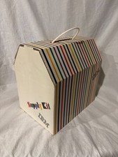 Vintage IBM Supply Kit Box, Paul Rand Striped Graphic Design Original USA picture