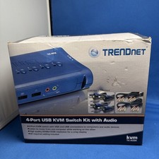 TRENDnet TK-409K 4-Port USB VGA KVM Switch Box Kit w/ Audio 1:4 picture
