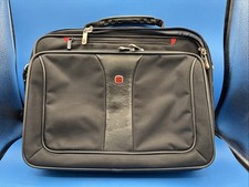 Wenger Black Swiss Gear Laptop Tablet Carrying Briefcase Travel Bag picture
