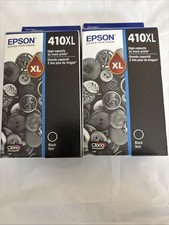 2pc Epson 410XL Claria Premium High-Capacity Black Ink Cartridge Best By 07/2026 picture