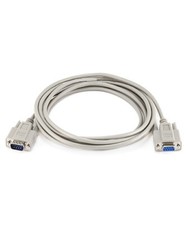10ft Null Modem Serial RS 232 DB 9 DE 9 Male to Female Molded Cable PC DTE DCE picture