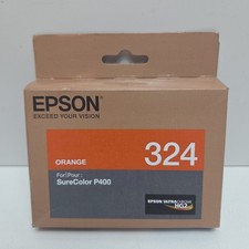 NEW GENUINE - EPSON 324 ORANGE INK CARTRIDGE - T324920 Sealed Box 2026 picture