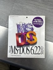 Microsoft MS-DOS Step-Up 6.0 to 6.2 High Density 3.5” Floppy Upgrade Disc Used picture