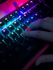 HyperX Alloy Origins Mechanical Gaming Keyboard Compact, Black, USB Rainbow Key picture