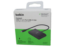 Belkin Connect USB-C to 4-Port USB-C Hub, Thunderbolt Gen 2 -Black - NEW picture