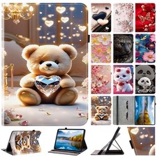 Butterfly Cat Bear Tablet Case For iPad 11 10 9 8 7 6 5 Mini 4 5 6 7 Pro Air 1 2 picture