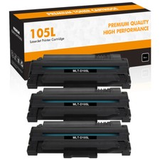 1-4PK Black MLT D105L Toner Cartridge for Sumsung 105L ML-2525 ML-2525W ML-2580n picture
