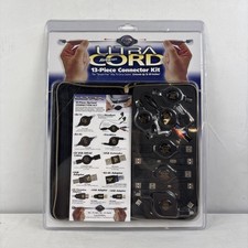 Ultra Retractable Cord 13-Piece Connector Kit RJ-11 USB FireWire w/ Case New picture