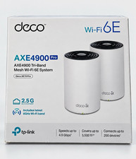 TP-Link Deco XE70 Pro AXE4900 Tri-Band Mesh WiFi 6E System 2-Pack New Sealed picture