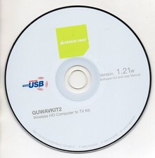 IOGEAR WIRELESS HD COMPUTER TO TV KIT (GUWAVKIT2) SOFTWARE CD & USER MANUAL picture