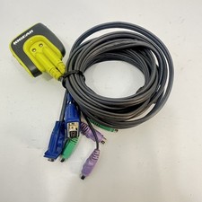 IOGEAR KVM Switch GCS62 VGA PS/2 with integrated 6 foot Cables 2 ports picture