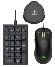 21 Key Mechanical Gaming Keyboard & Gaming Mouse Converter Set for PS4 picture
