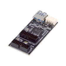 NFHK Single 19/20Pin Header to USB 3.0 19/20Pin Dual Ports Female PCBA Type Adap picture